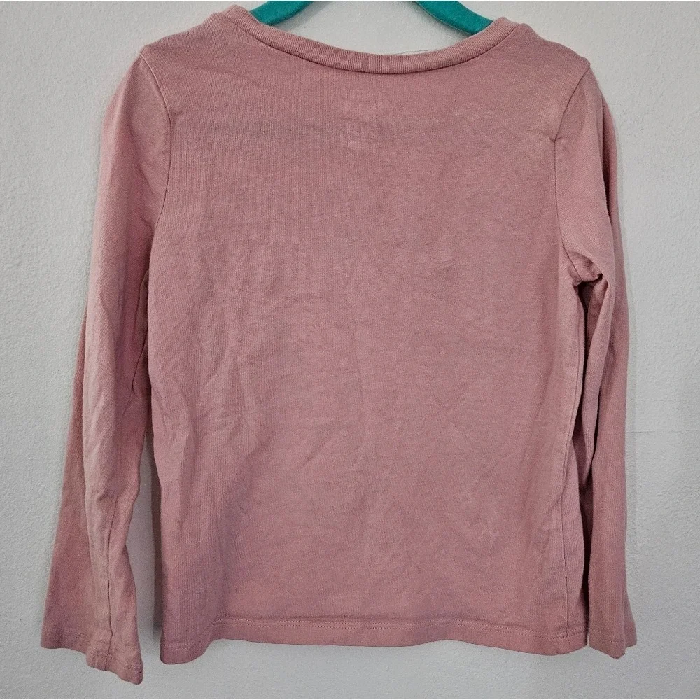 OshKosh B'gosh Girls Pink Unicorn Long Sleeve Graphic‎ Tee Shirt 5T